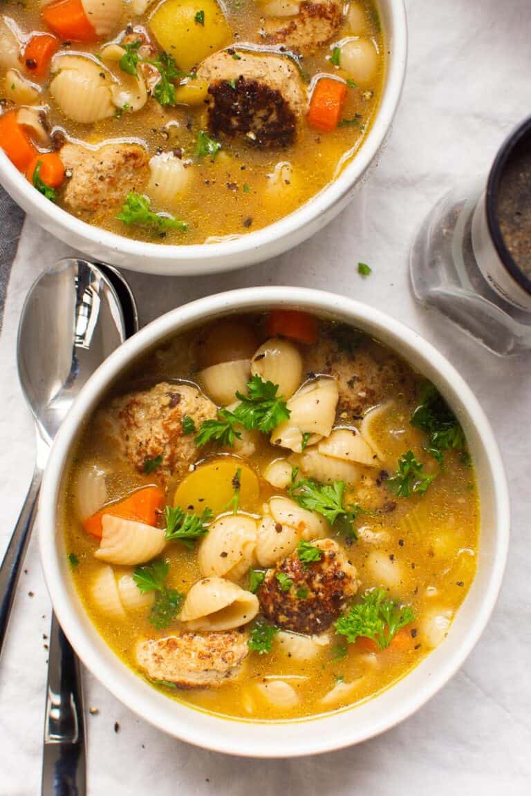 Turkey Meatball Soup {Ukrainian Recipe}