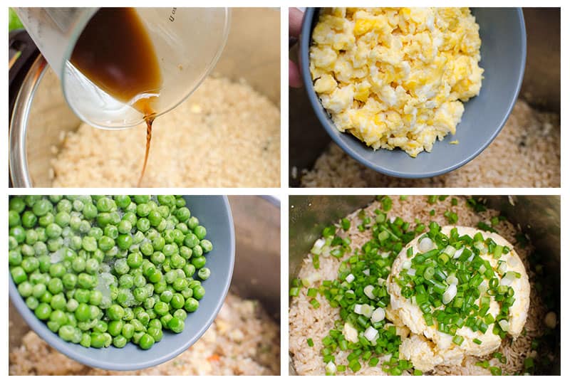 How to Make Fried Rice in Instant Pot step by step