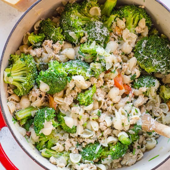 Ground Turkey And Broccoli Pasta One Pot Healthy Ground Turkey Recipes