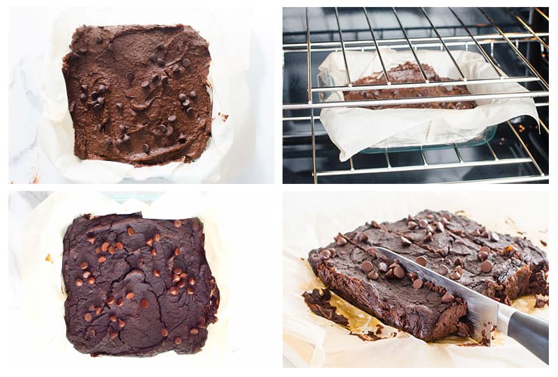 how to bake black bean brownies step by step