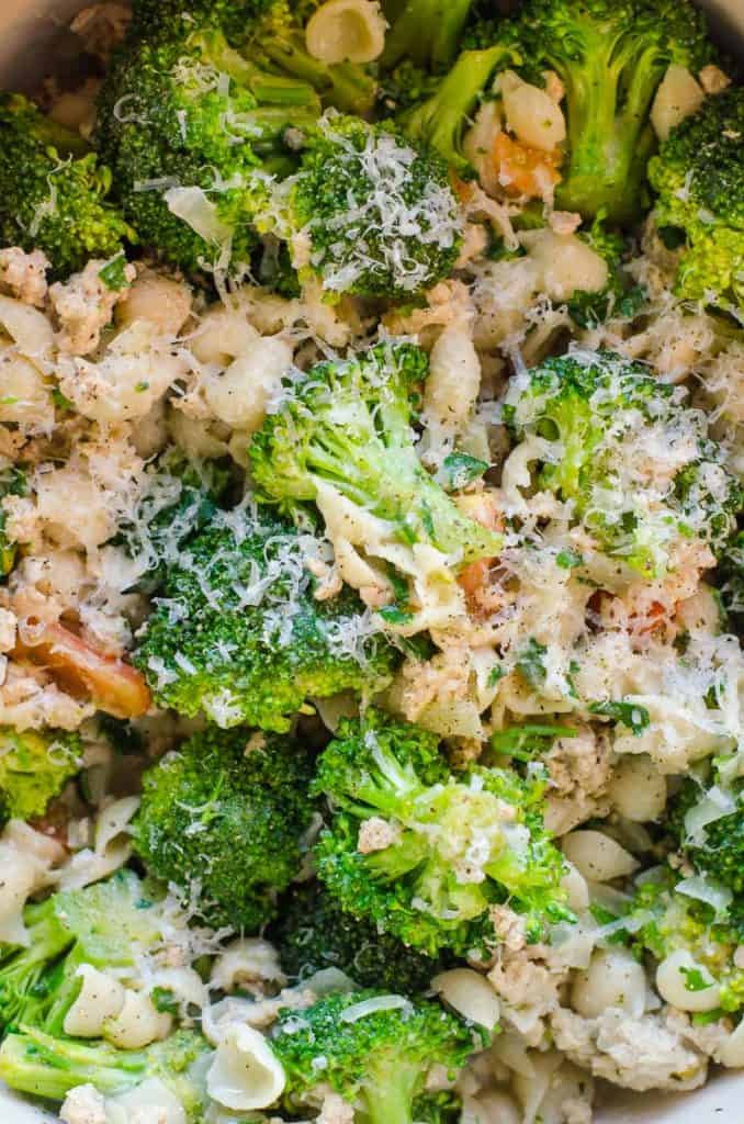 Ground Turkey and Broccoli Pasta Recipe - iFoodReal.com