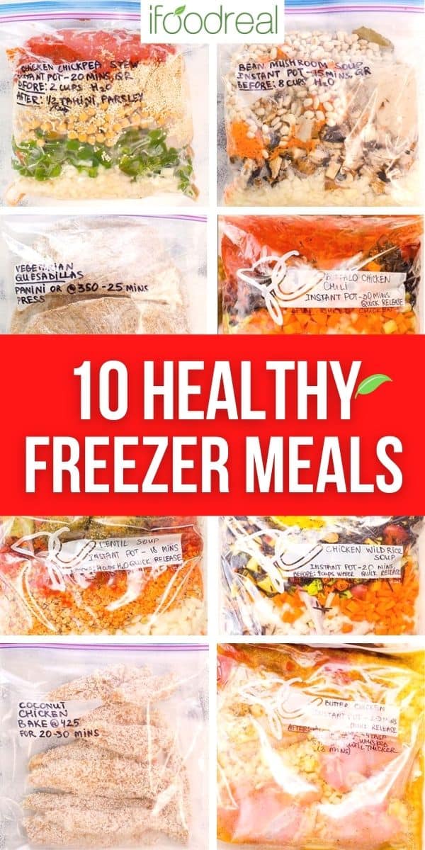 10 Healthy Freezer Meals {Simple Ingredients} - iFOODreal.com