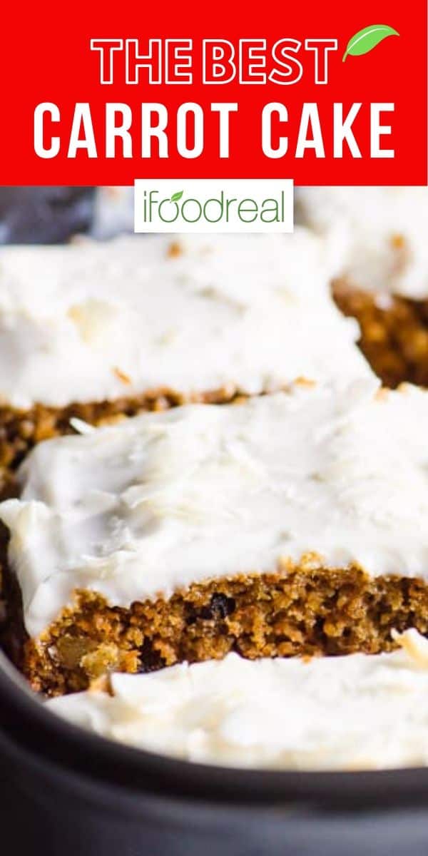 Healthy Carrot Cake - iFoodReal.com