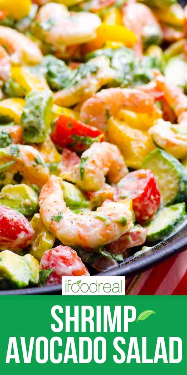 Shrimp Avocado Salad (15 Minutes) - iFoodReal.com