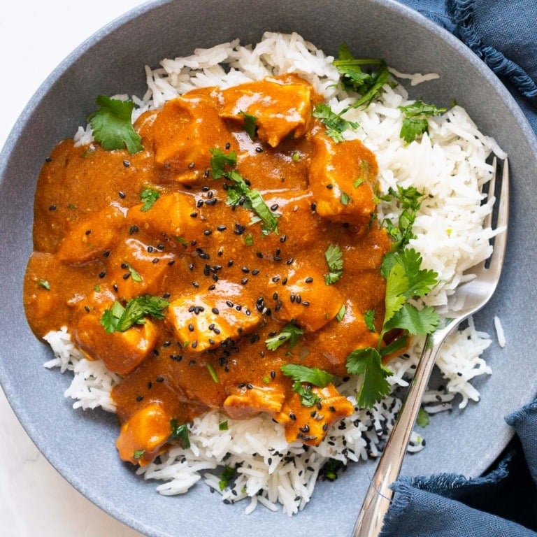 Crockpot Butter Chicken Recipe - iFoodReal.com