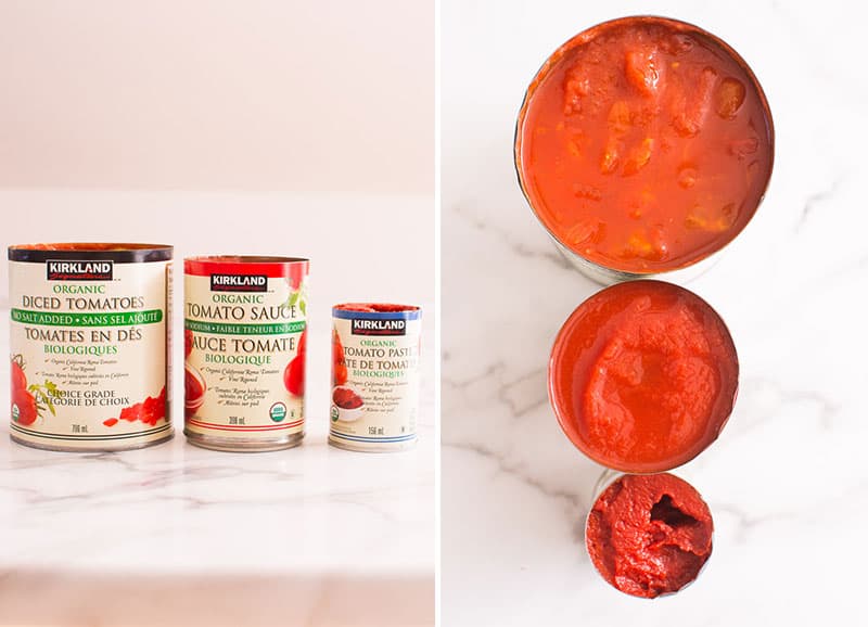 3 cans of best tomatoes for meat sauce