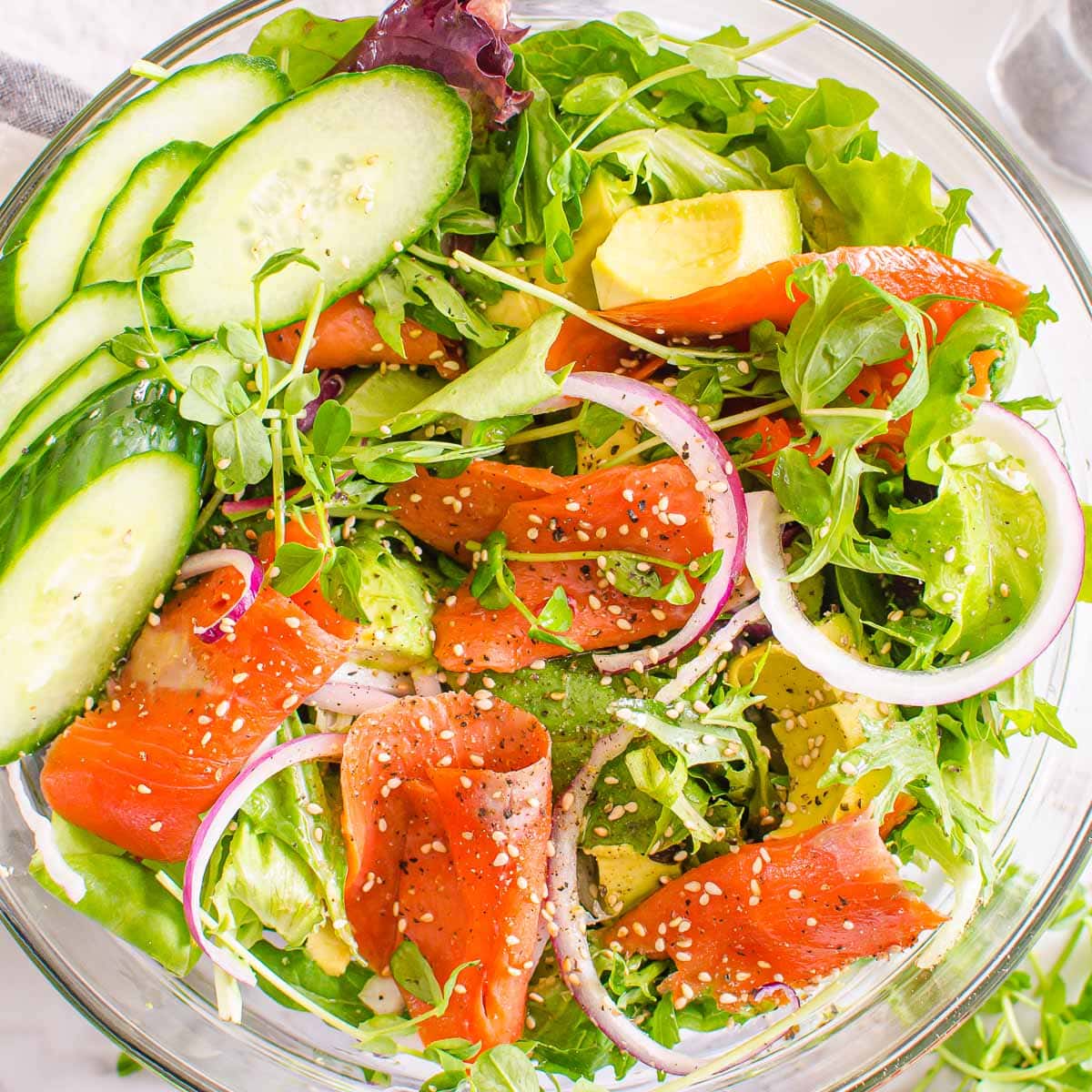 Easy Smoked Salmon Salad