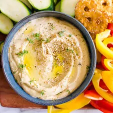 knoflook hummus recept