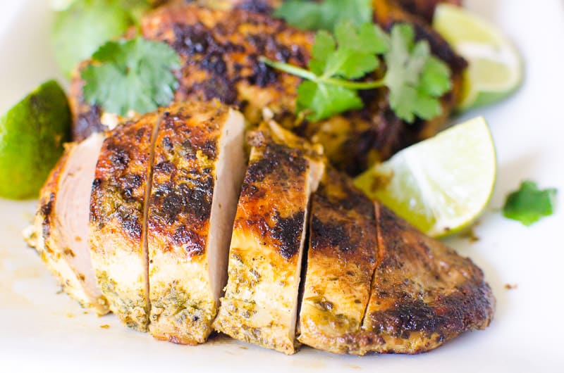 cilantro lime chicken sliced