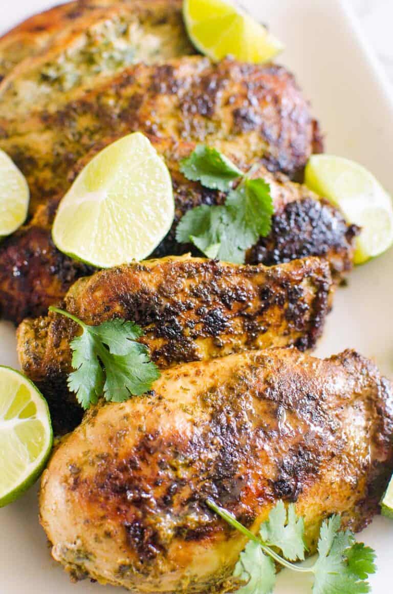 Cilantro Lime Chicken (Baked, Grilled or Fried) - iFoodReal.com