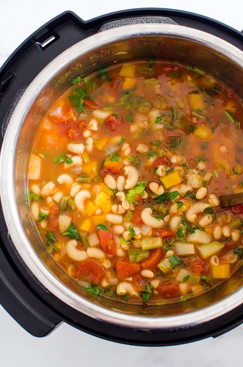Instant Pot minestrone soup