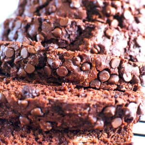 healthy chocolate zucchini bread