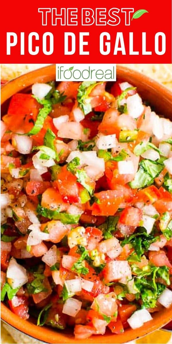 Homemade Pico de Gallo - iFoodReal.com