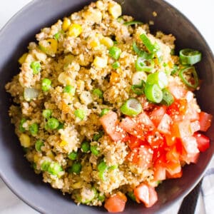 instant pot ground turkey quinoa bowls