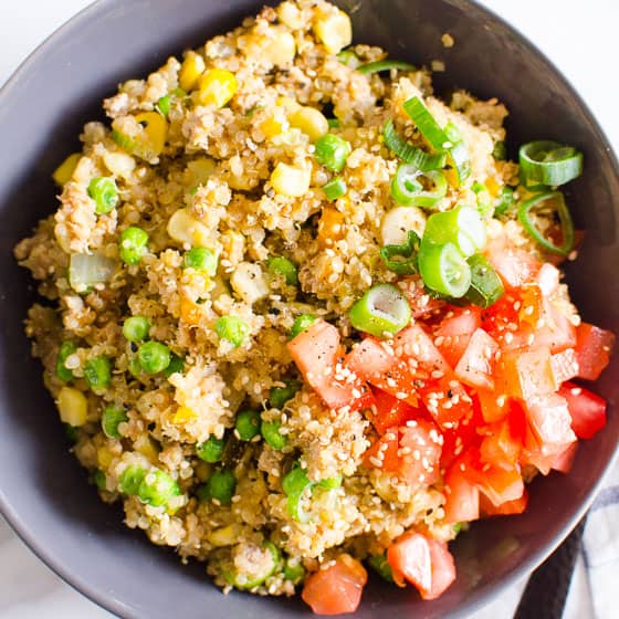 Instant Pot Ground Turkey Quinoa Bowls - iFOODreal