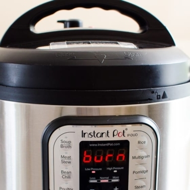 why does my instant pot say burn