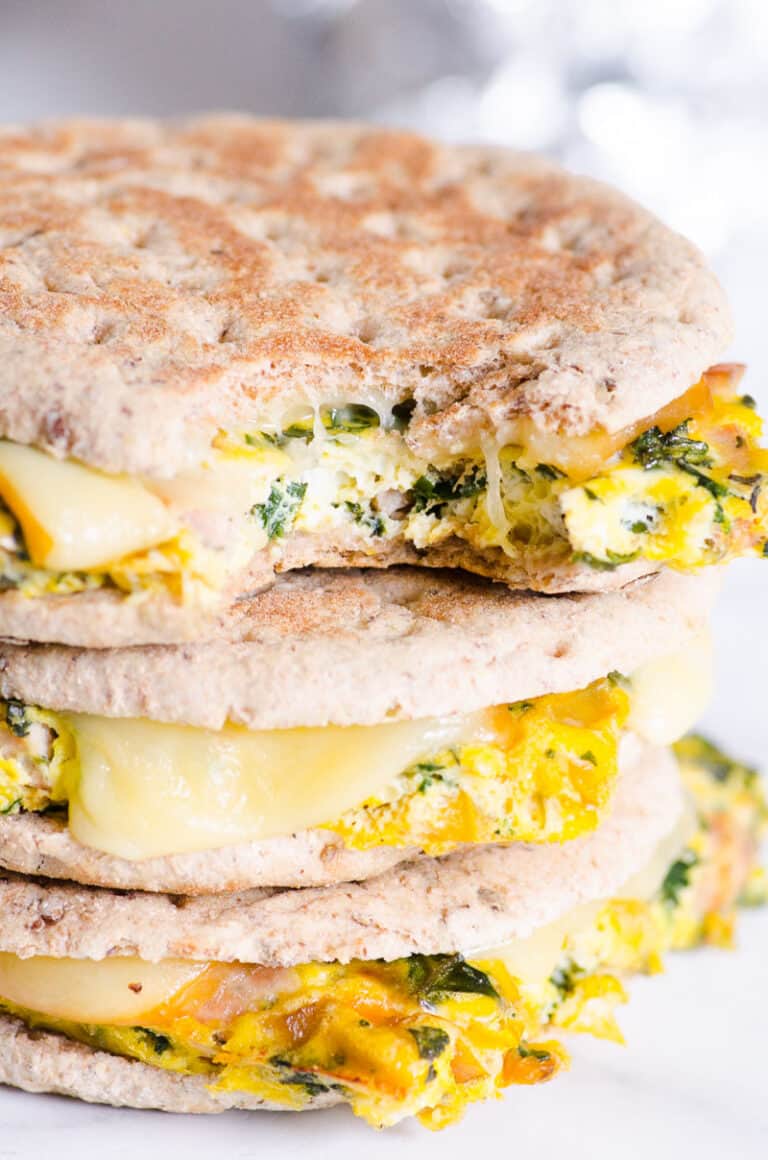 Healthy Breakfast Sandwich (Make Ahead Recipe) - iFoodReal.com