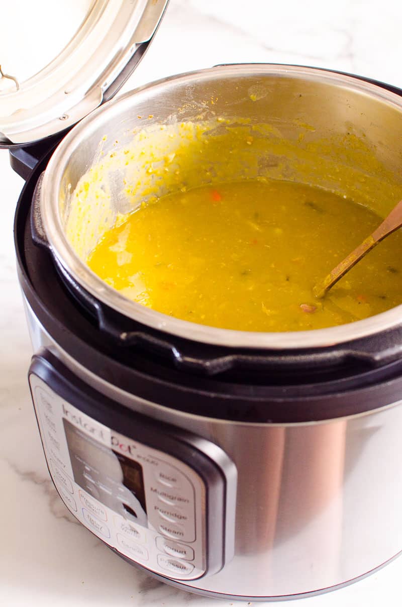 Instant Pot Split Pea Soup {Grandma's Recipe}