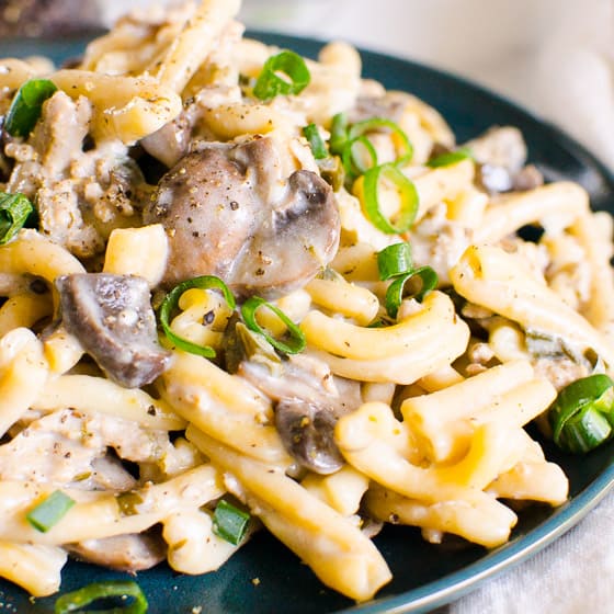 Instant Pot Ground Beef Stroganoff