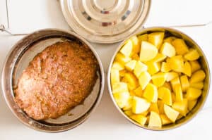 how to make Instant Pot Meatloaf and Mashed Potatoes