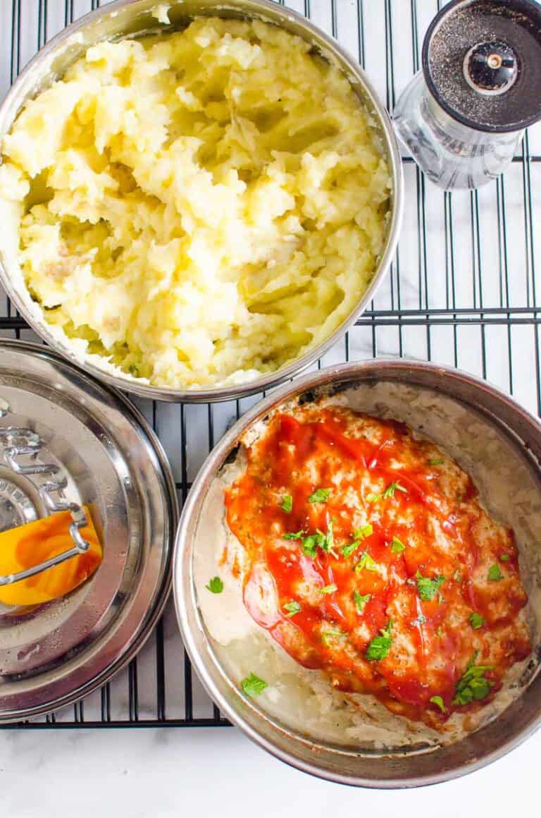 Instant Pot Meatloaf And Mashed Potatoes 