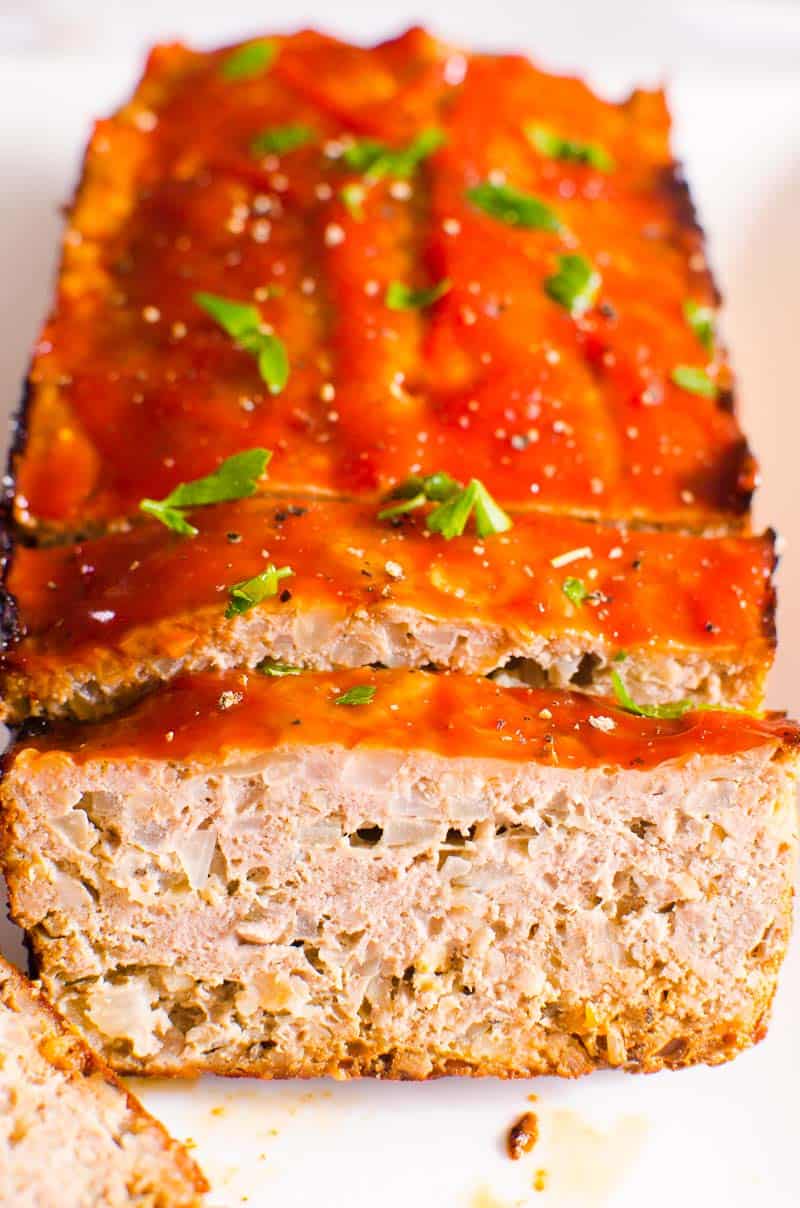 Turkey Meatloaf {Juicy and Full-Flavored} - iFOODreal.com