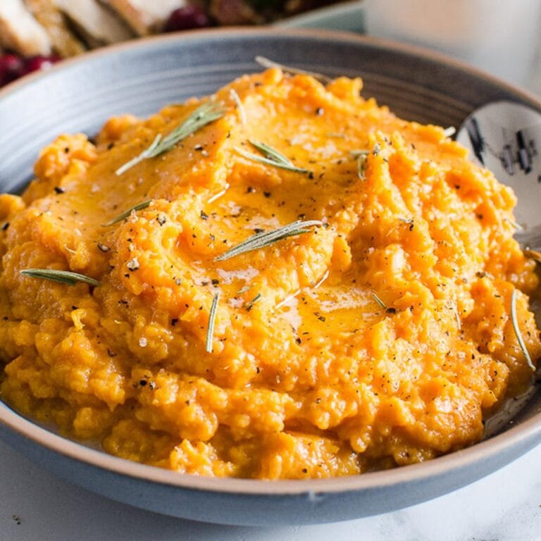 Healthy Mashed Sweet Potatoes - iFoodReal.com