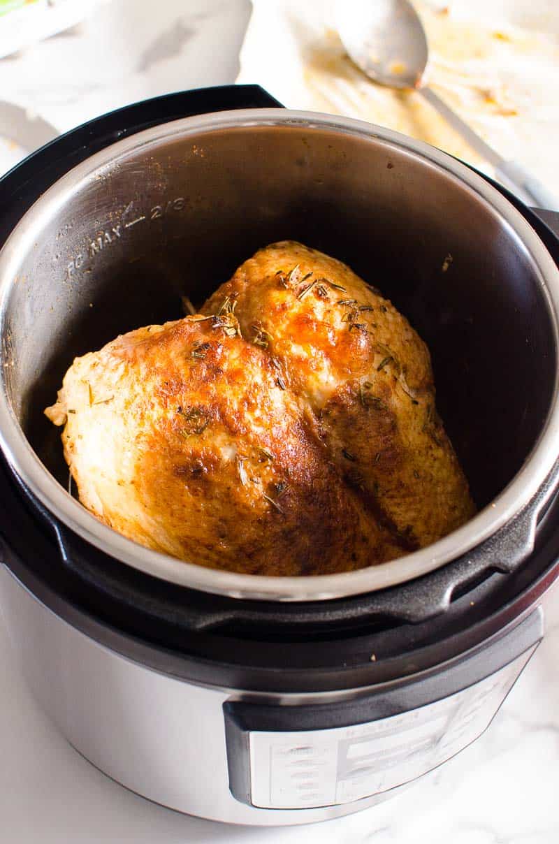 Turkey breast cooked in instant pot