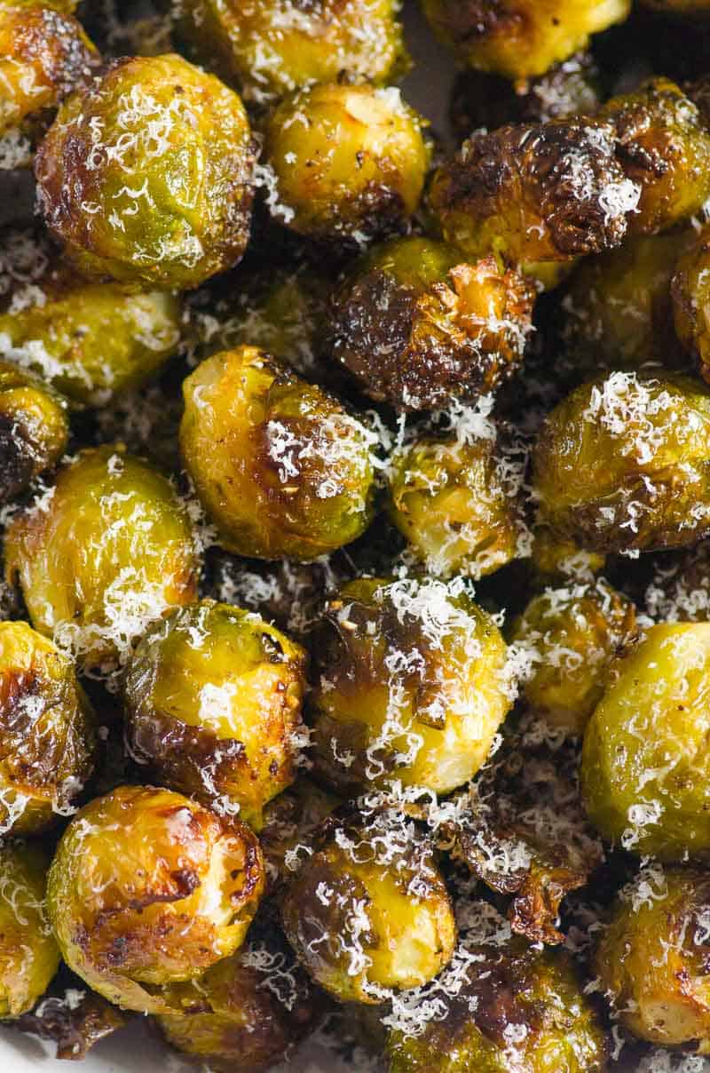 roasted brussels sprouts with parmesan
