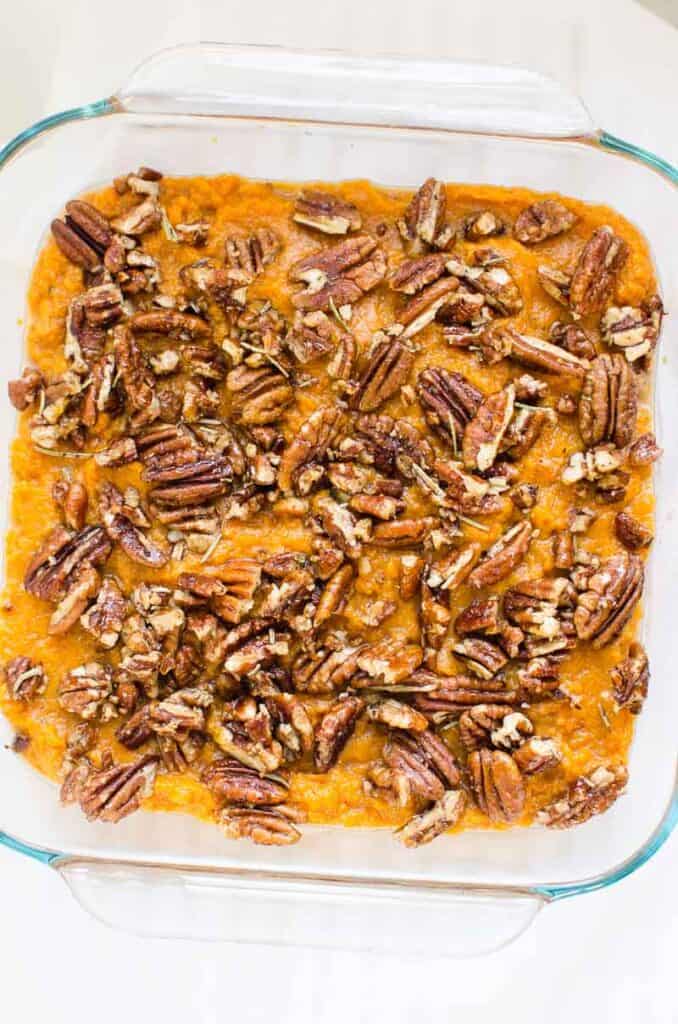 Instant Pot Sweet Potato Casserole - iFOODreal.com