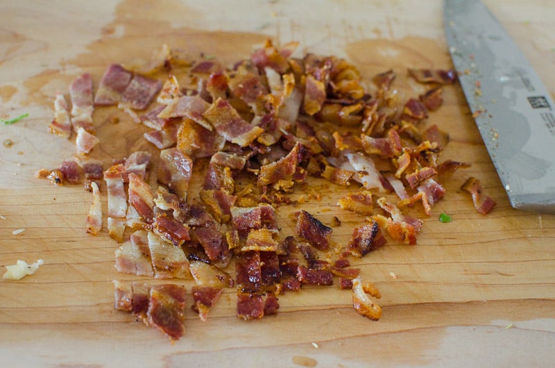 crispy bacon chopped