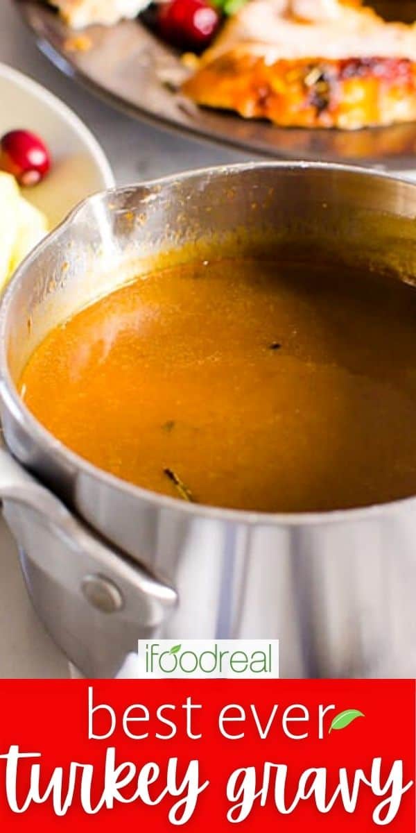 Healthy Turkey Gravy - iFoodReal.com