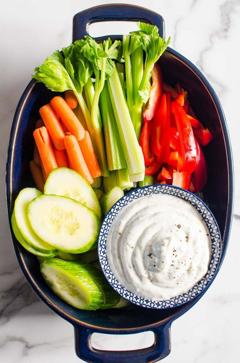 Healthy Veggie Dip - iFoodReal.com