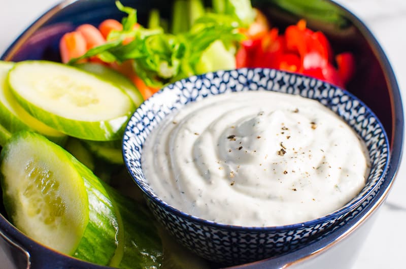 Healthy Veggie Dip - iFOODreal