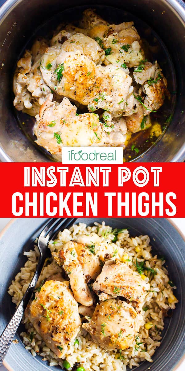 Instant Pot Chicken Thighs (Fresh or Frozen + Video) iFOODreal Healthy Family Recipes