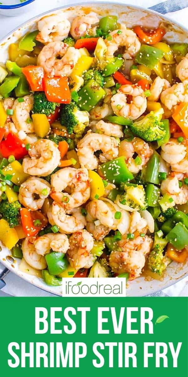 Healthy Shrimp and Vegetable Stir Fry - iFoodReal.com