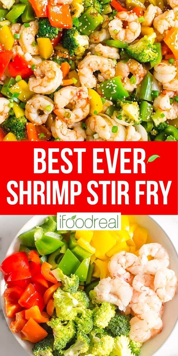 Healthy Shrimp and Vegetable Stir Fry - iFoodReal.com