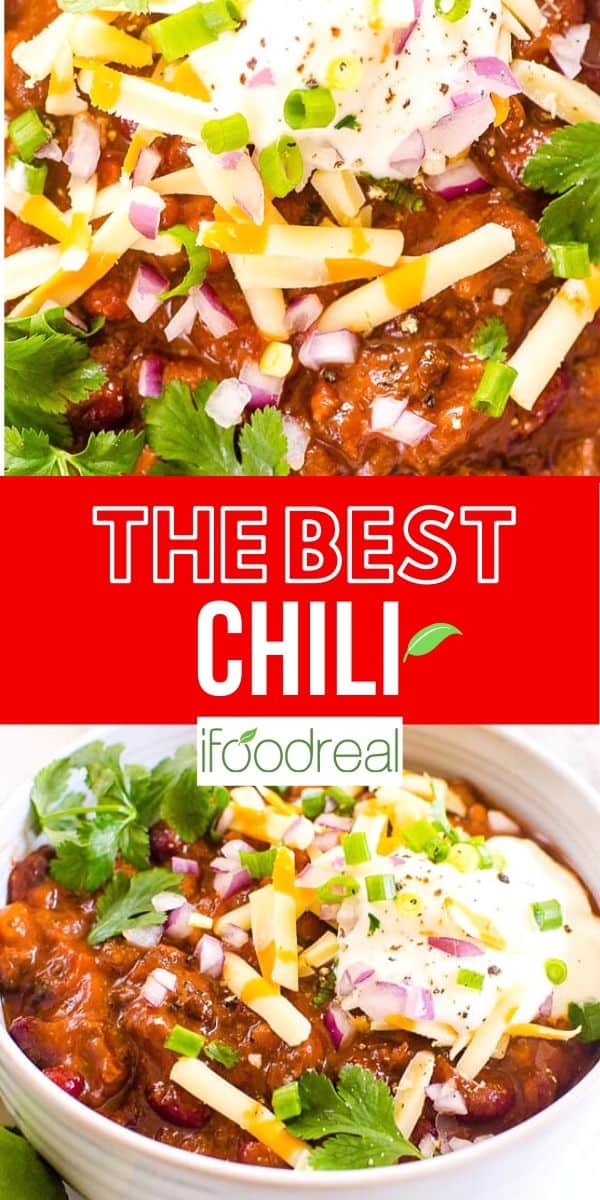 Instant Pot Chili Recipe {Award Winning} - iFoodReal.com