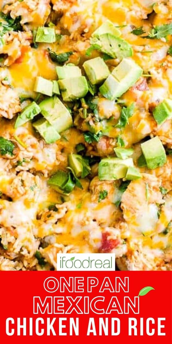 One Pan Mexican Chicken and Rice - iFoodReal.com