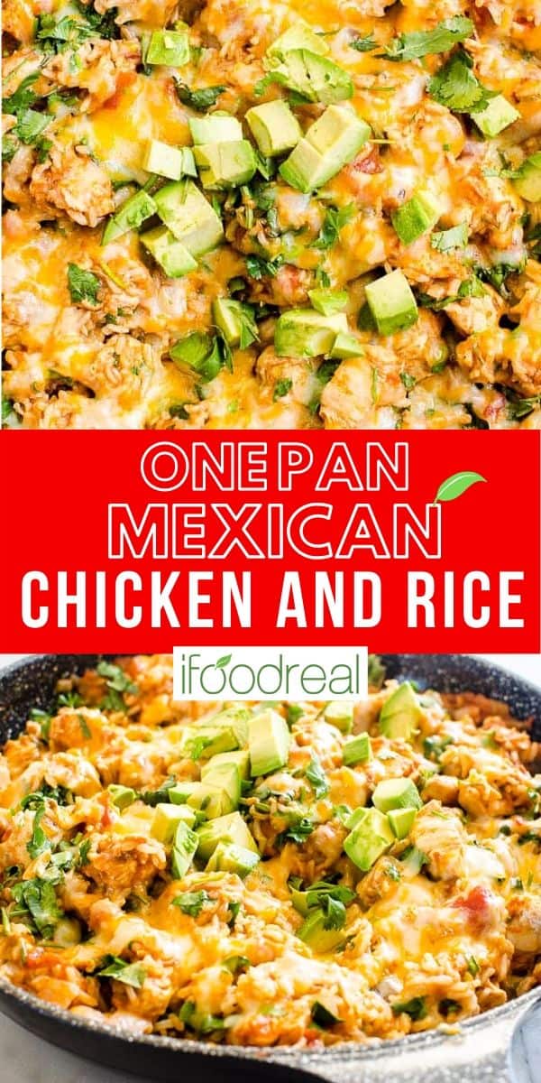 One Pan Mexican Chicken and Rice - iFoodReal.com