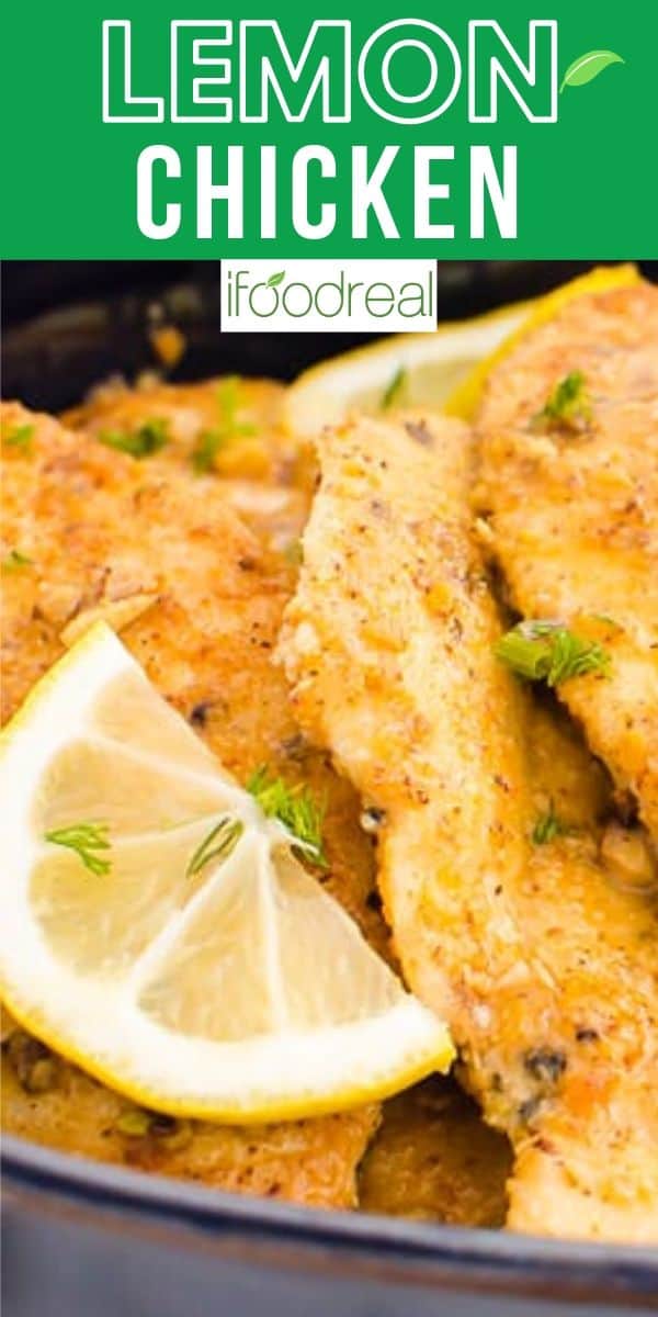 Healthy Lemon Chicken Recipe - iFoodReal.com