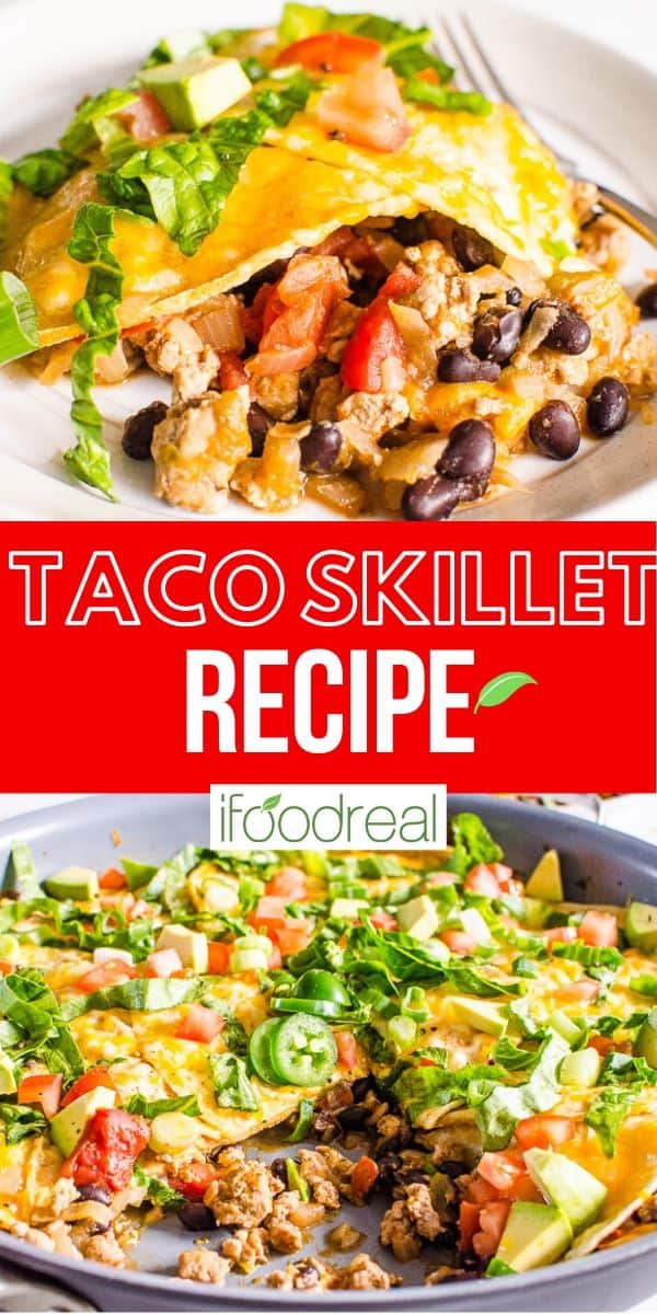 Taco Skillet {25 Minutes} - iFoodReal.com