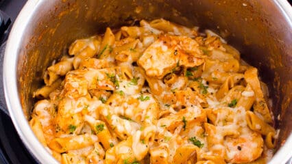 Instant Pot Chicken Pasta with Parmesan