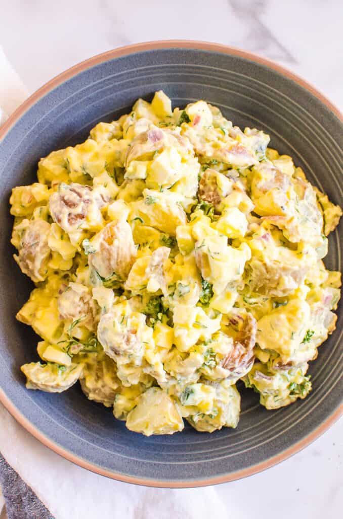 Healthy Potato Salad (Classic Taste) - iFoodReal.com