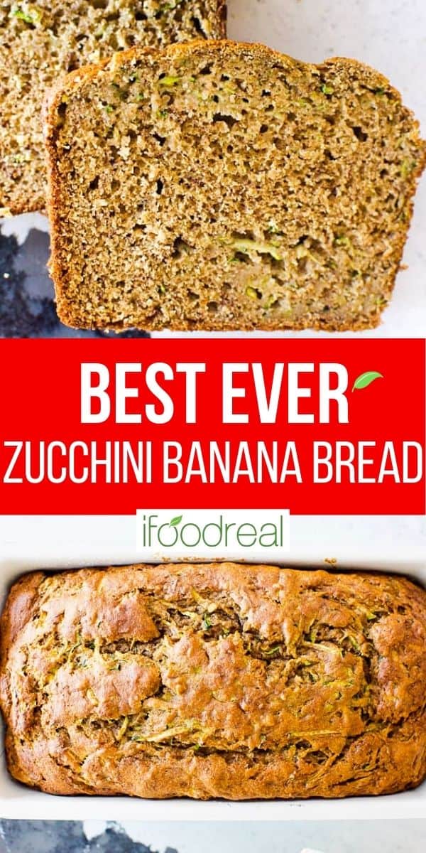Healthy Zucchini Banana Bread