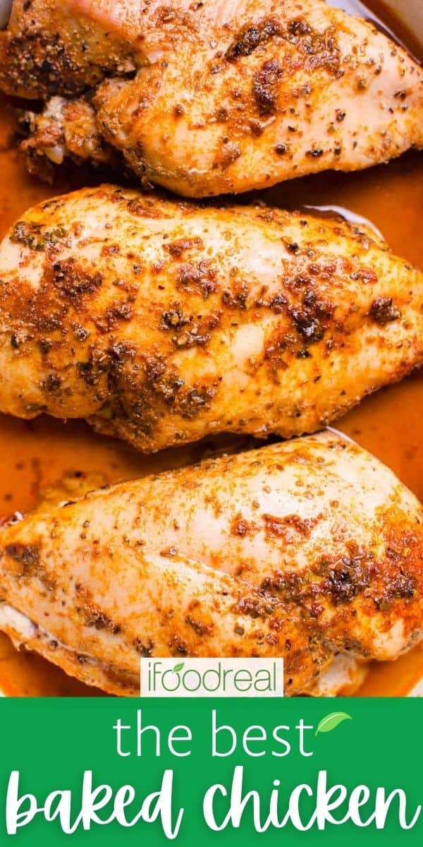 Juicy Healthy Oven Baked Chicken Breast - IFOODreal.com