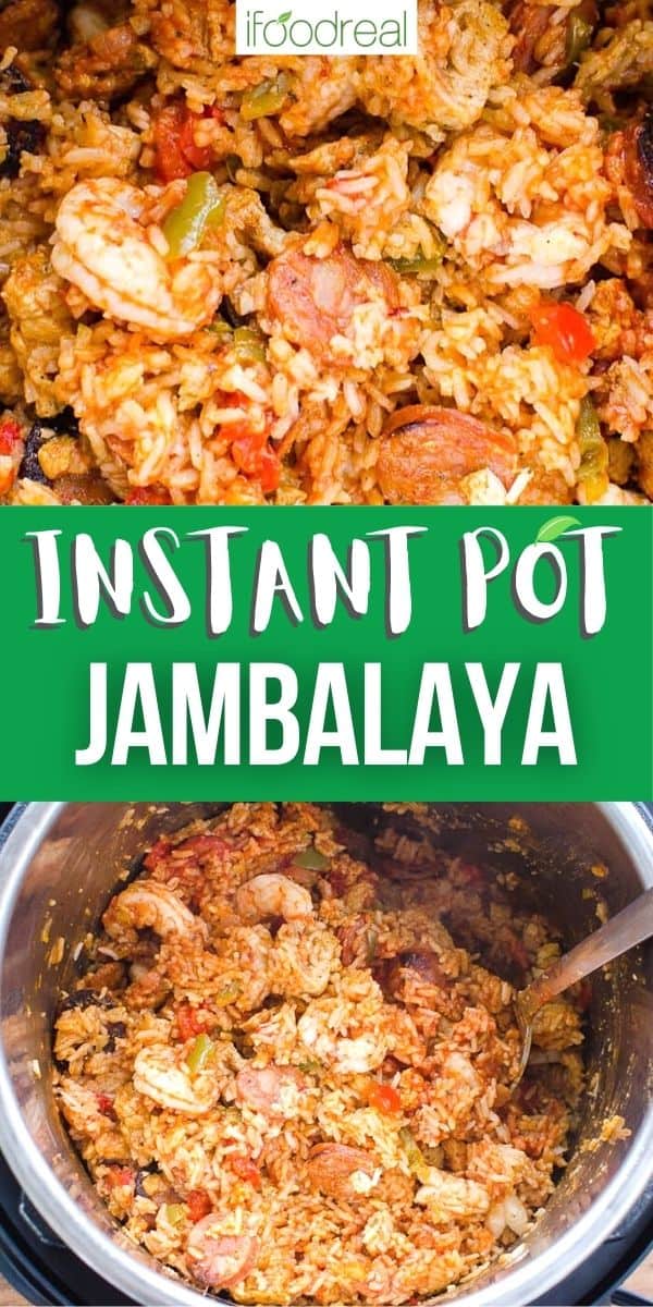 Instant Pot Jambalaya (One Pot Meal) - iFoodReal.com