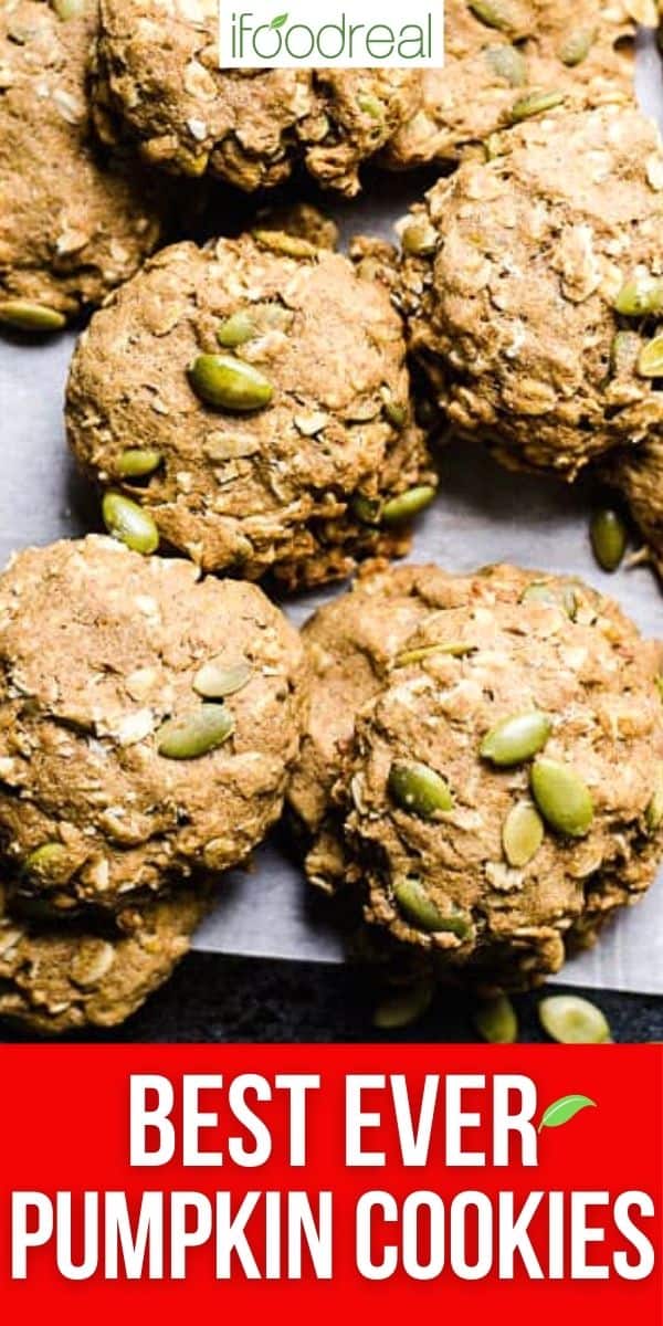 Healthy Pumpkin Cookies - iFoodReal.com