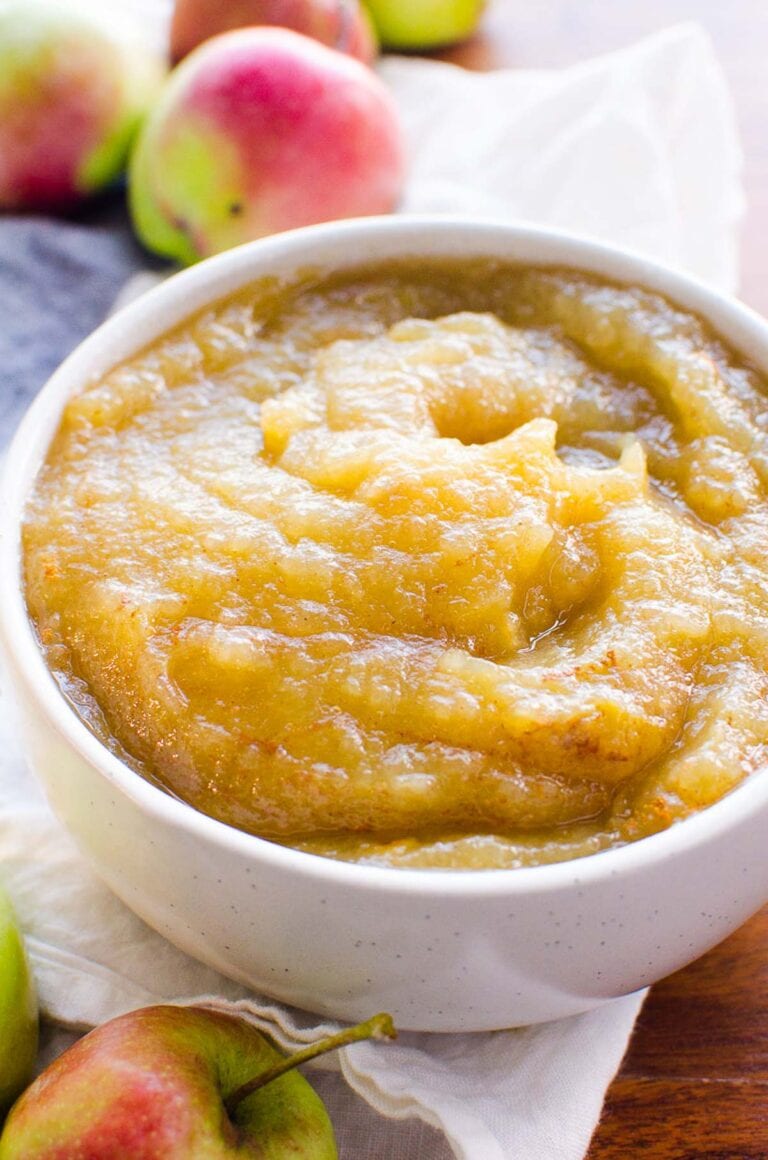 Instant Pot Applesauce (No Sugar Needed)