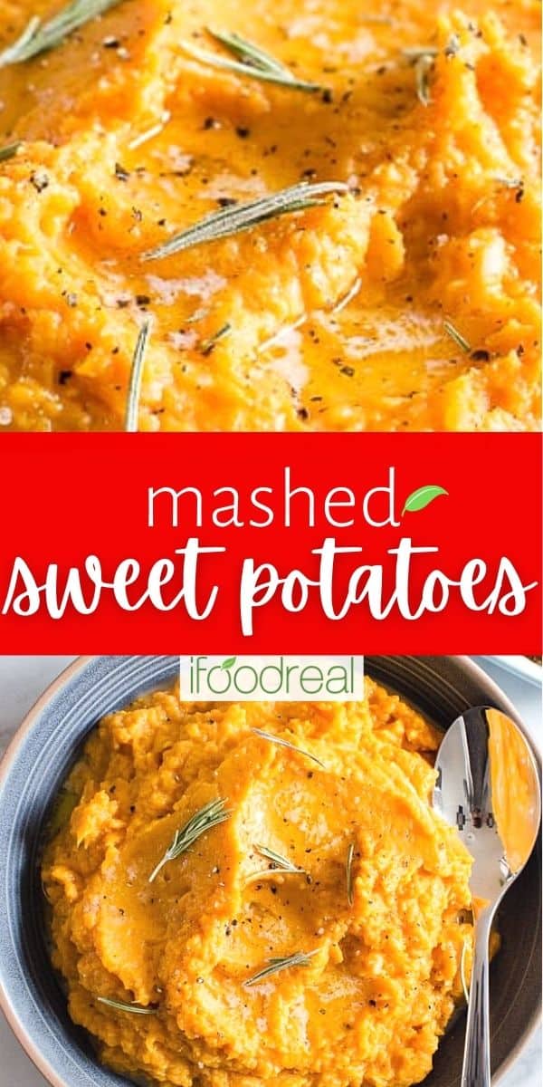 Healthy Mashed Sweet Potatoes - iFoodReal.com